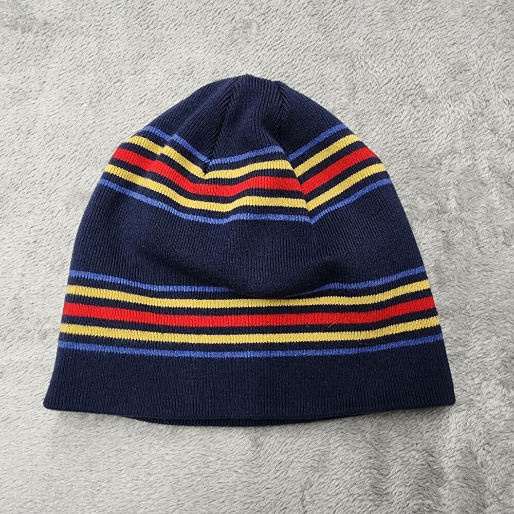 J. McLaughlin Blue Yellow Red Beanie hat One Size